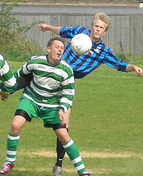 Nigel putting his body on the line.jpg - Taking one for the team